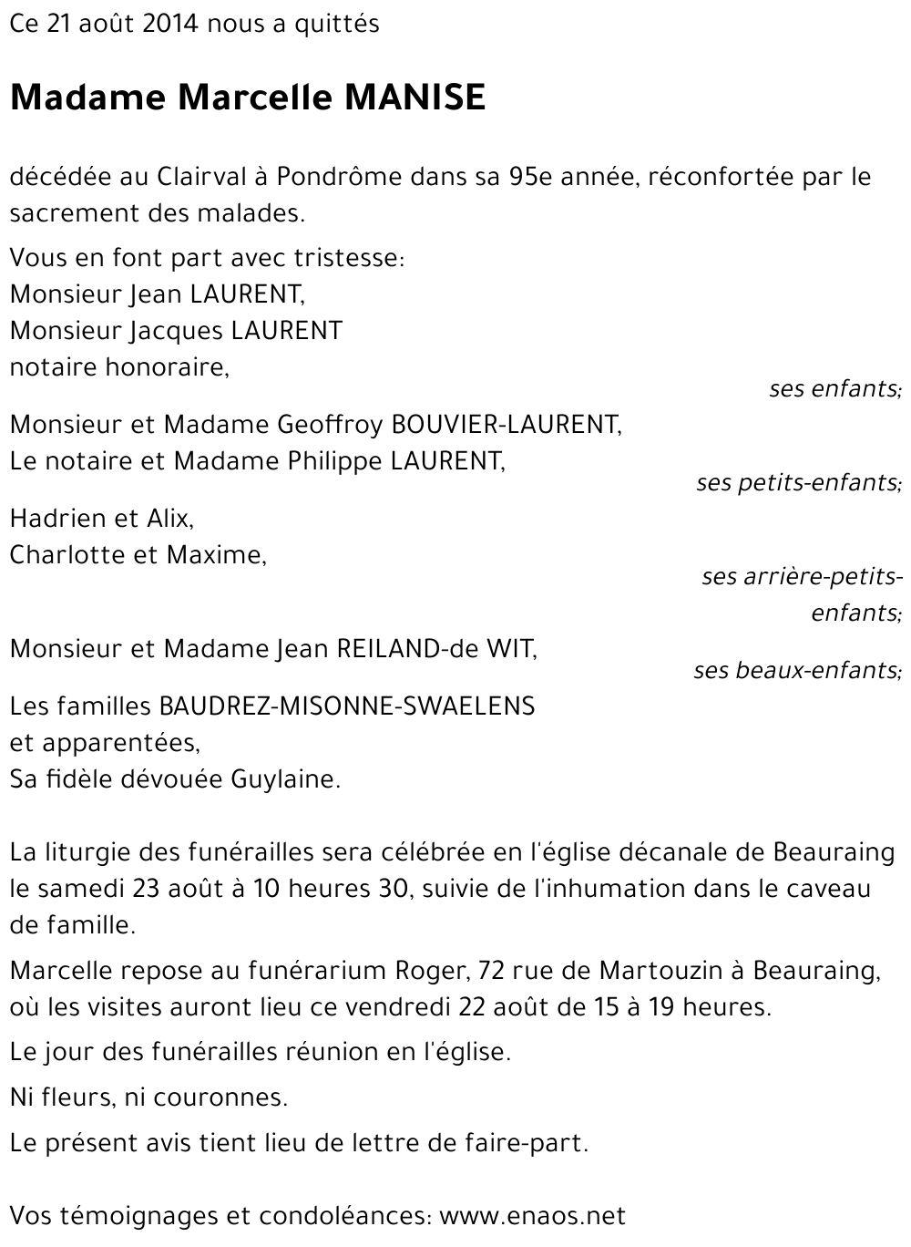 Marcelle MANISE