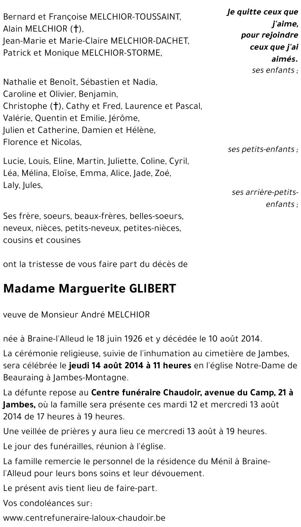 Marguerite GLIBERT