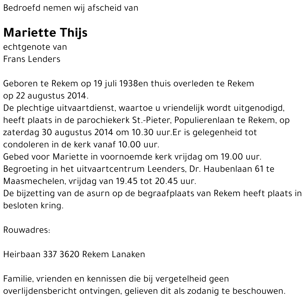 Mariette Thijs