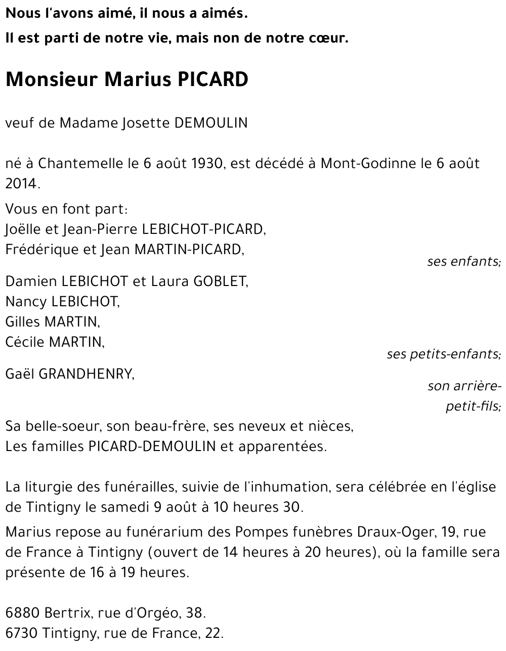 Marius PICARD