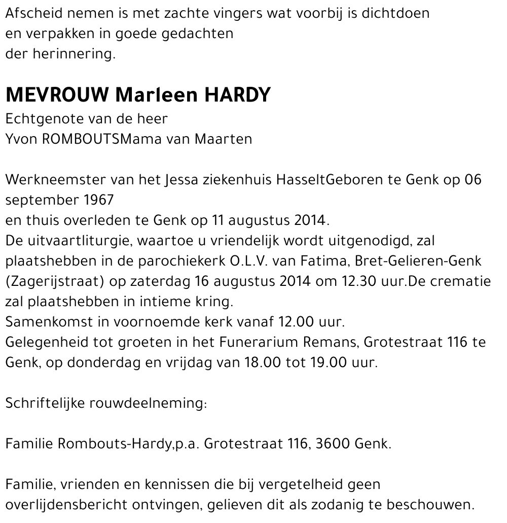 Marleen HARDY