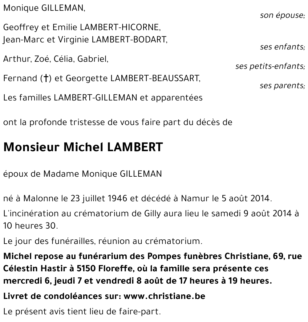 Michel LAMBERT