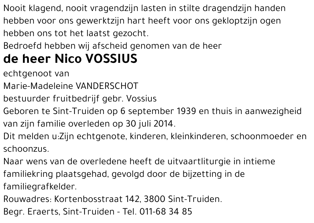 Nico Vossius
