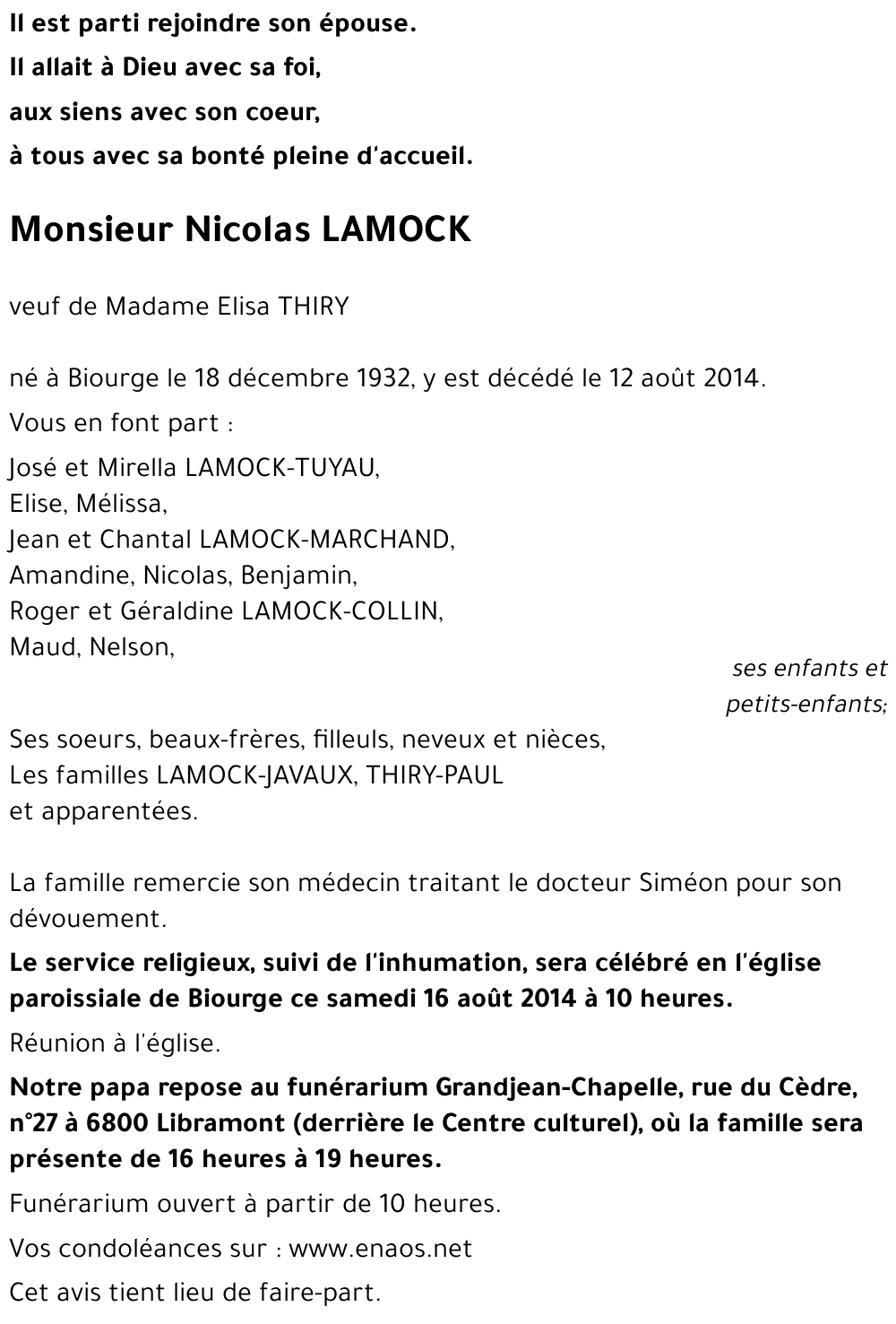 Nicolas LAMOCK