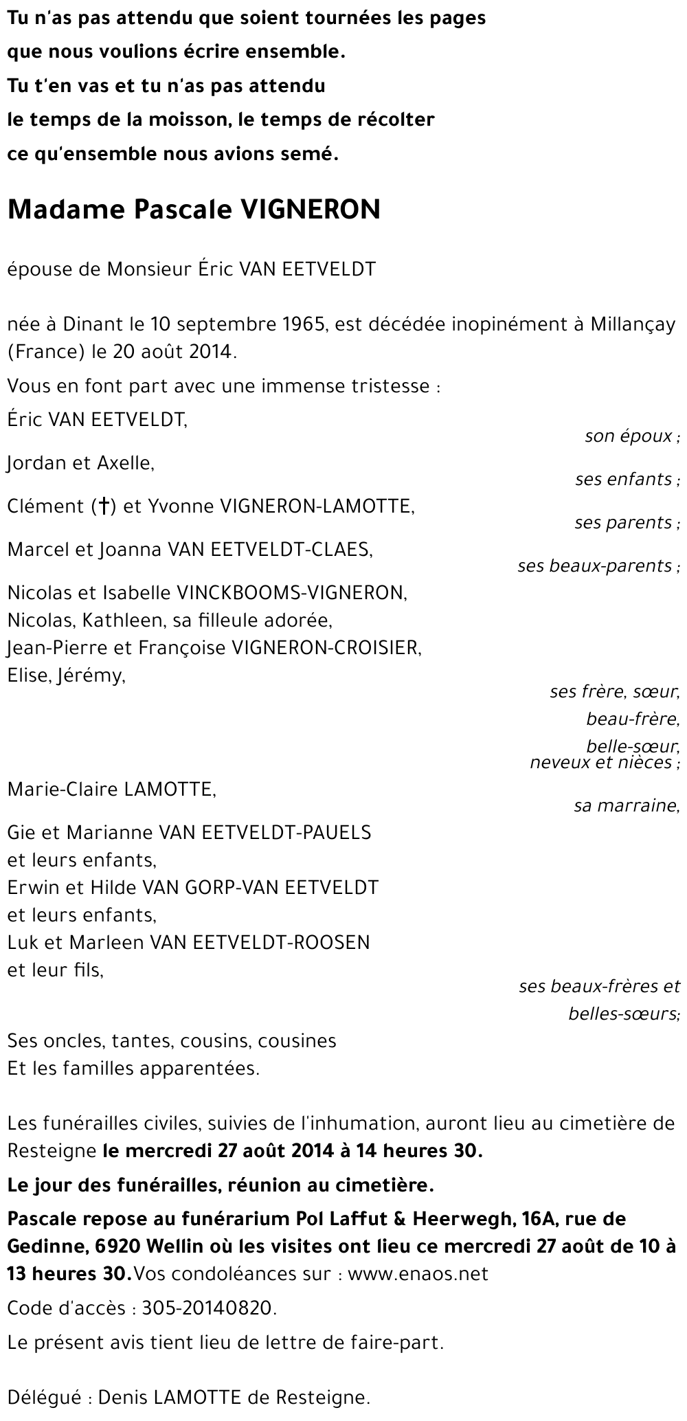Pascale VIGNERON