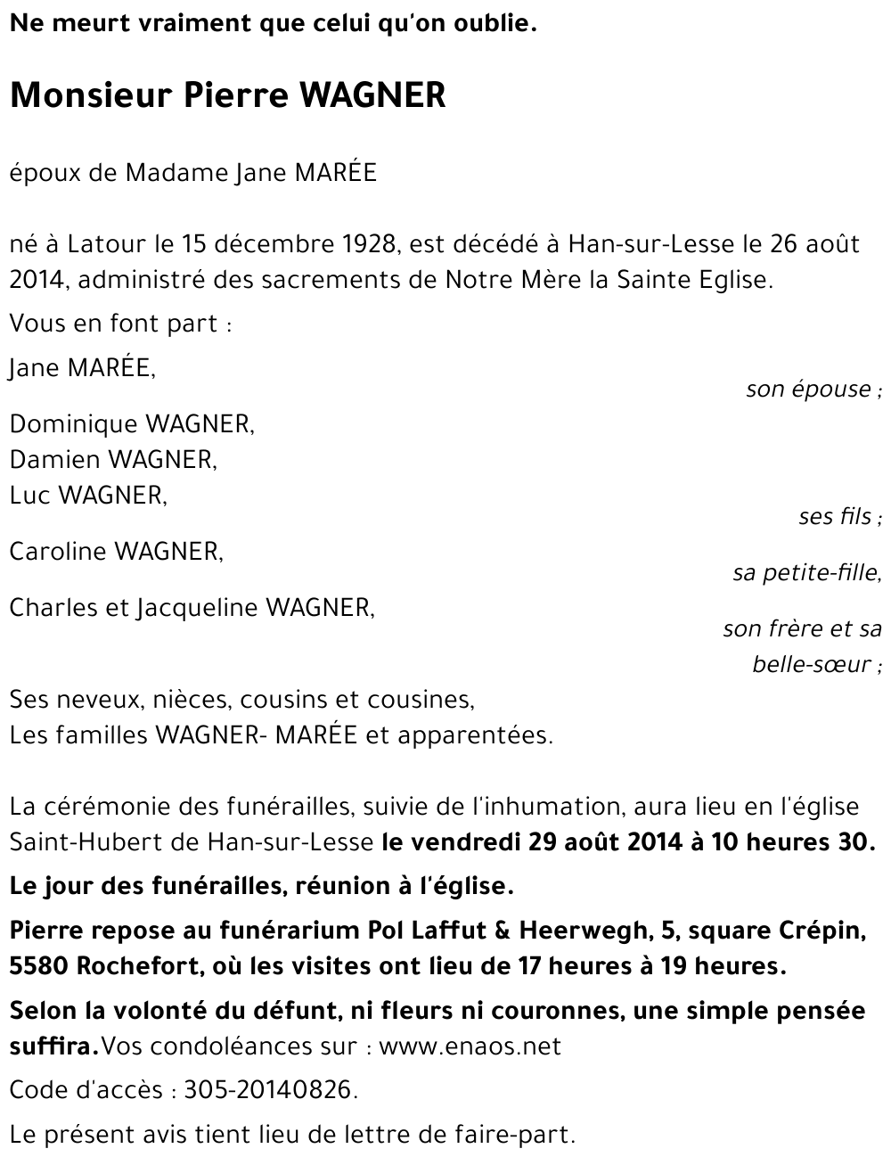 Pierre WAGNER