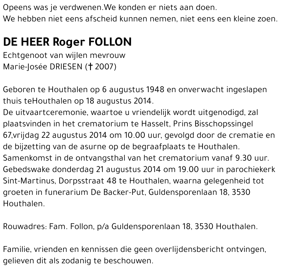 Roger FOLLON