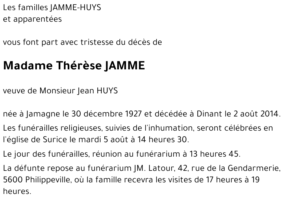 Thérèse JAMME