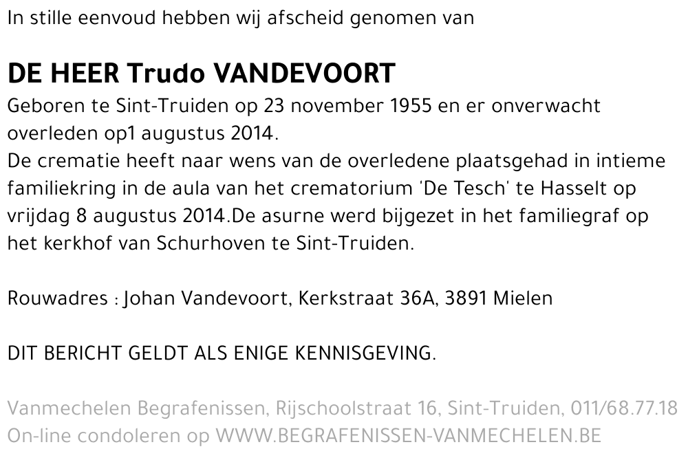 Trudo Vandevoort