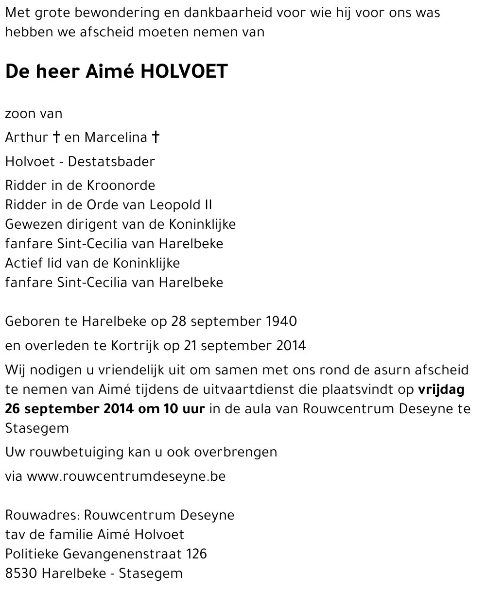 Aimé Holvoet