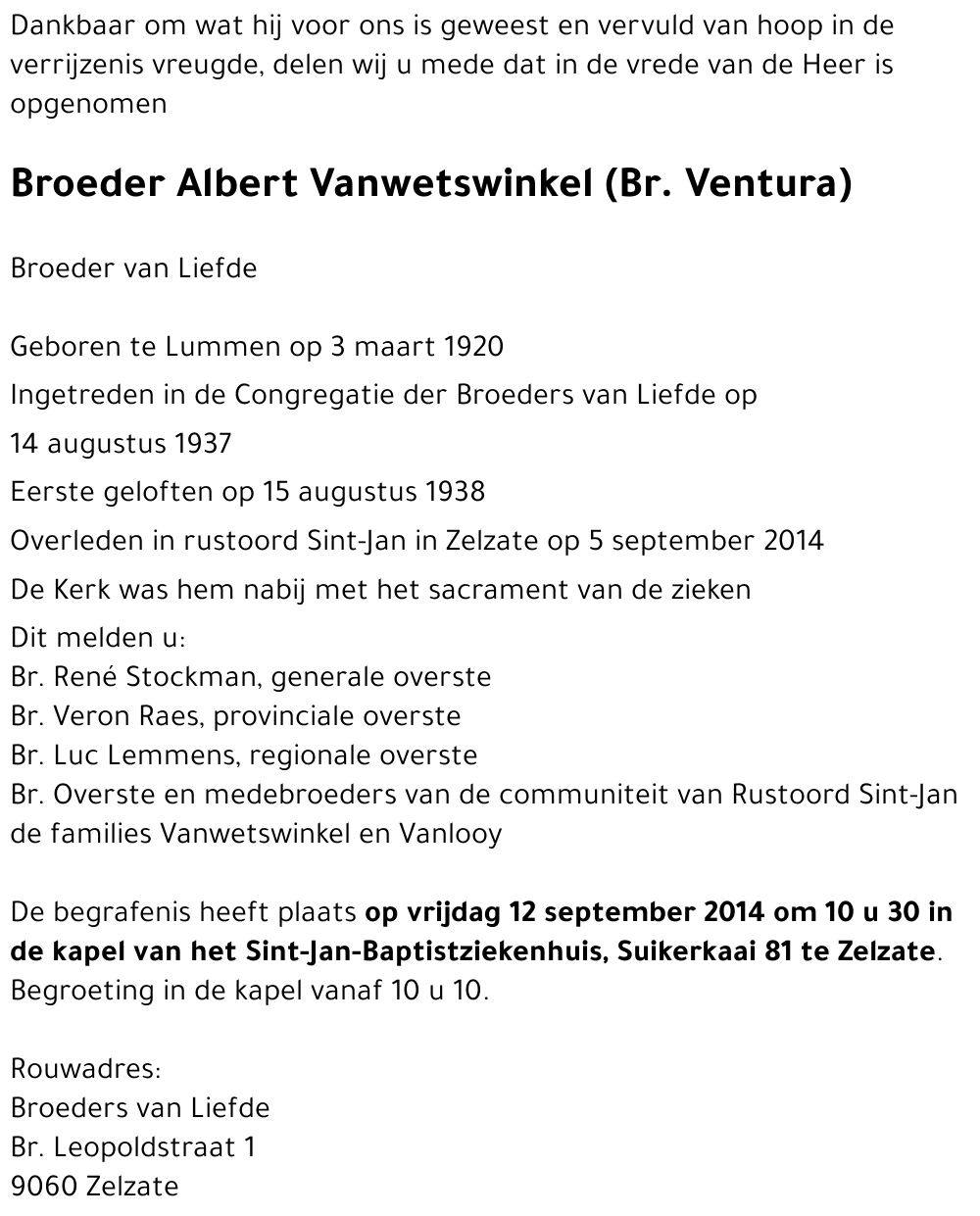 Albert Vanwetswinkel