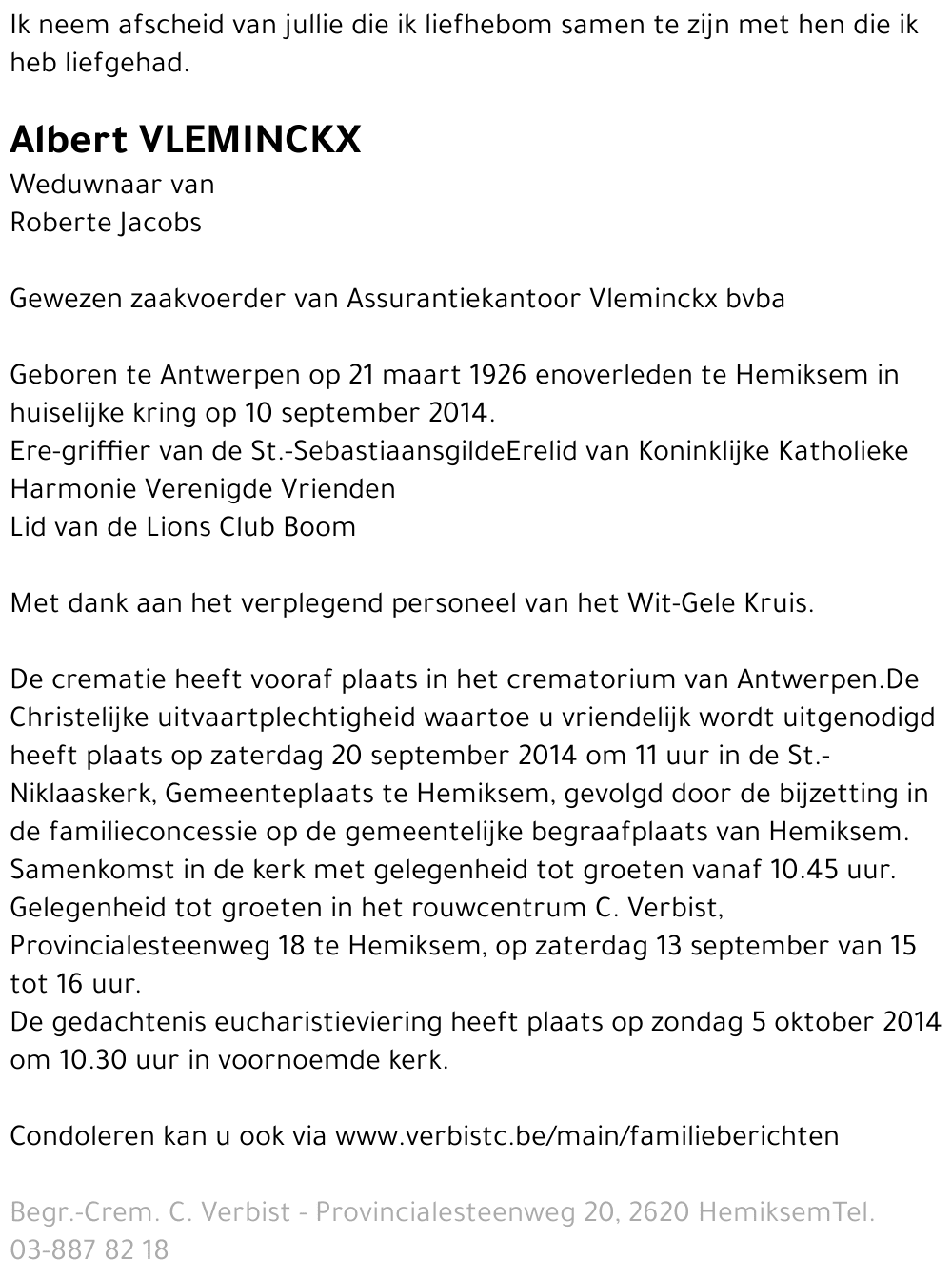 Albert Vleminckx