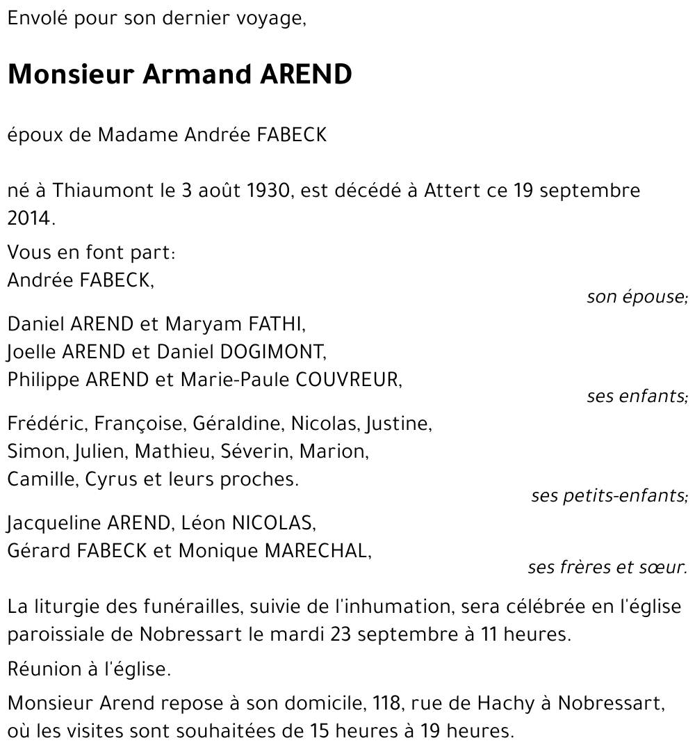 Armand AREND