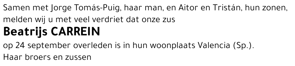 Beatrijs Carrein