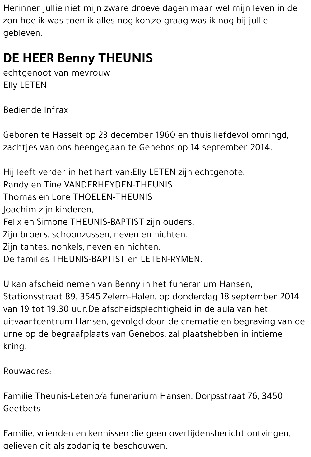 Benny THEUNIS