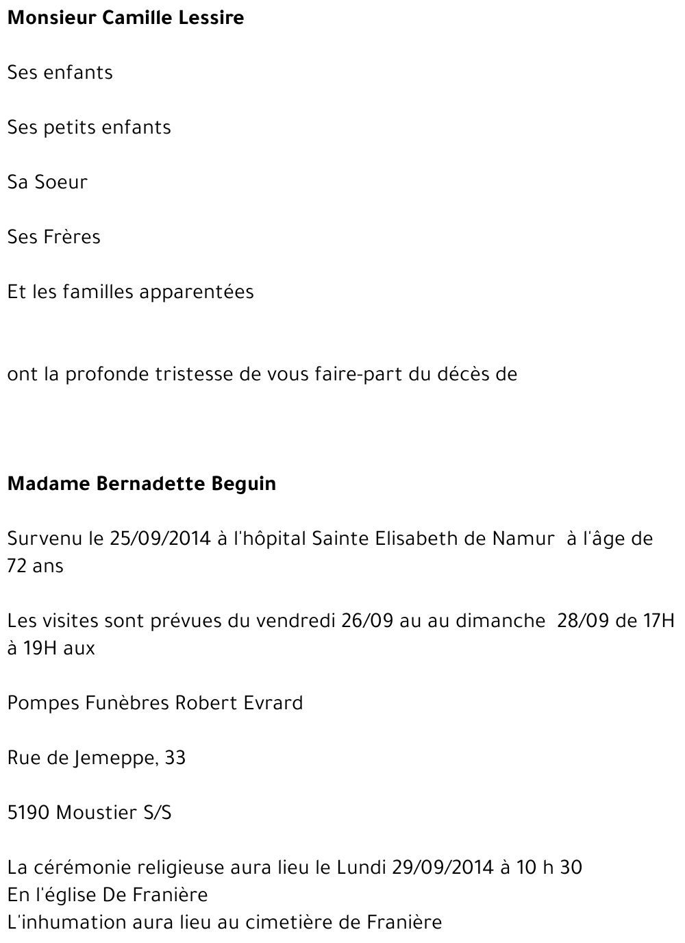 Bernadette Beguin