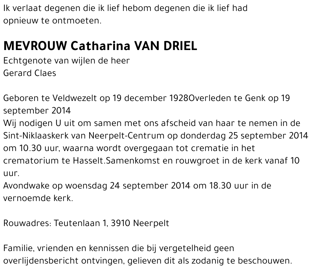 Catharina Van Driel