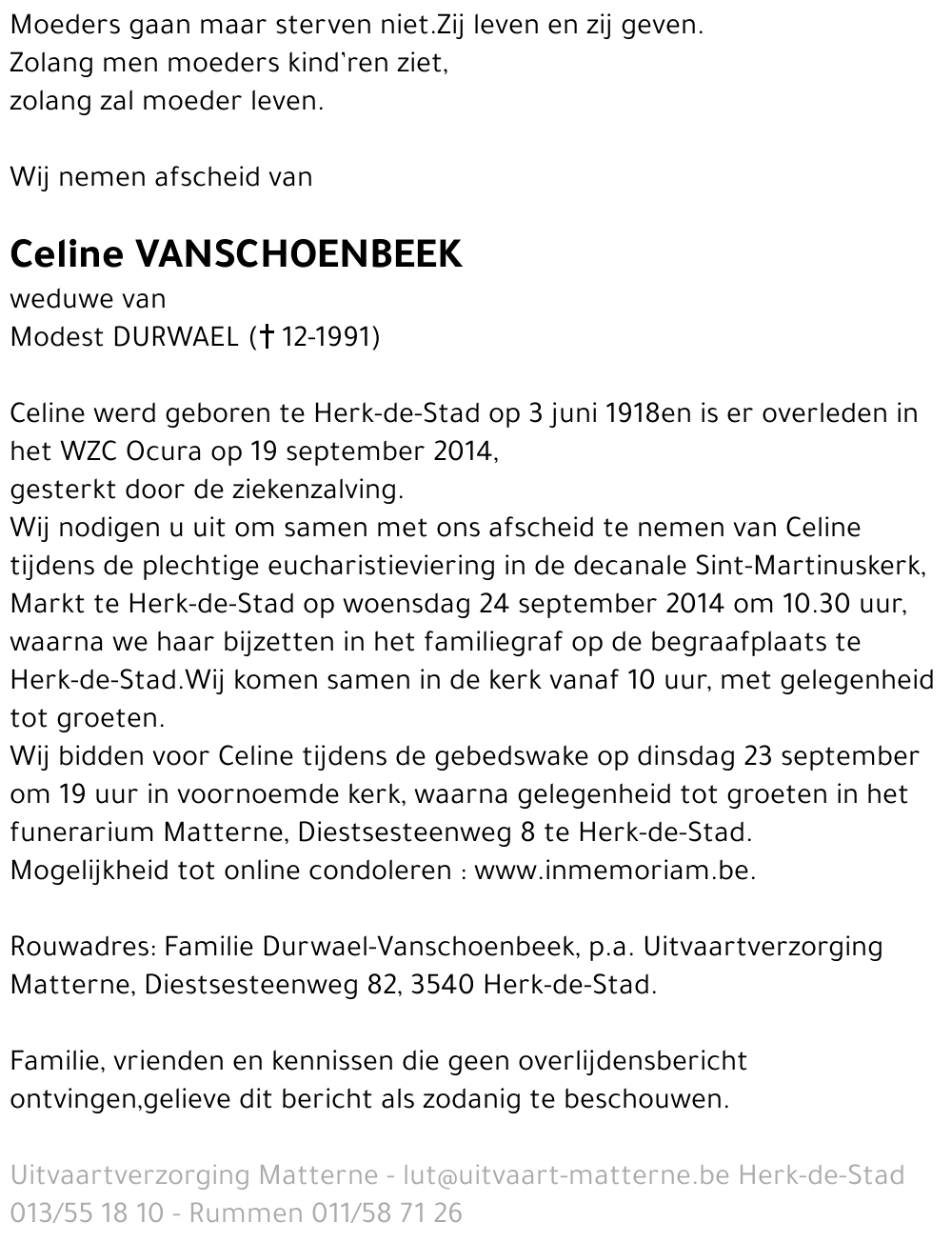 Celine Vanschoenbeek