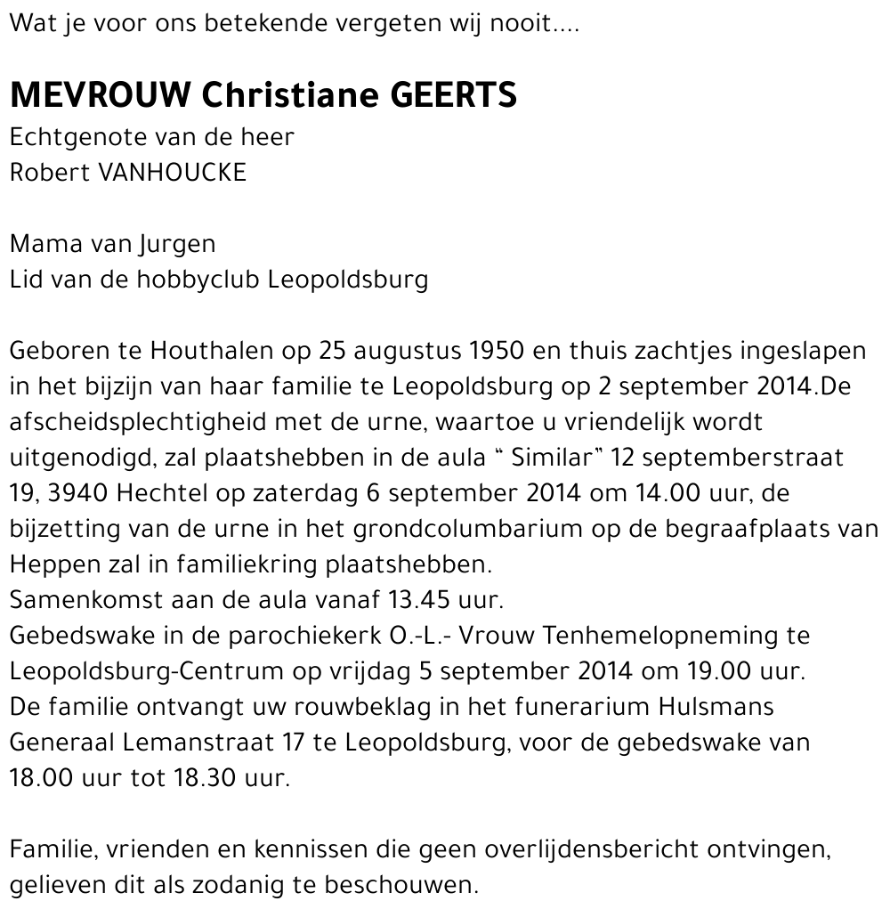Christiane Geerts