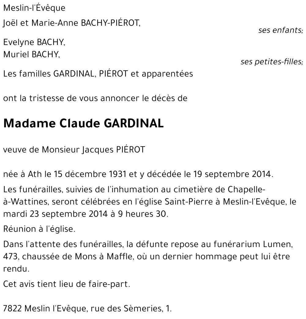 Claude GARDINAL