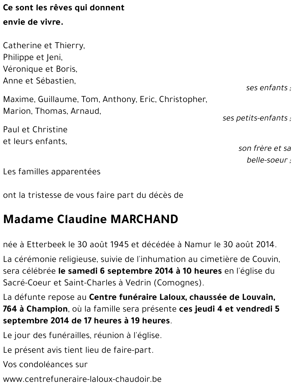 Claudine MARCHAND