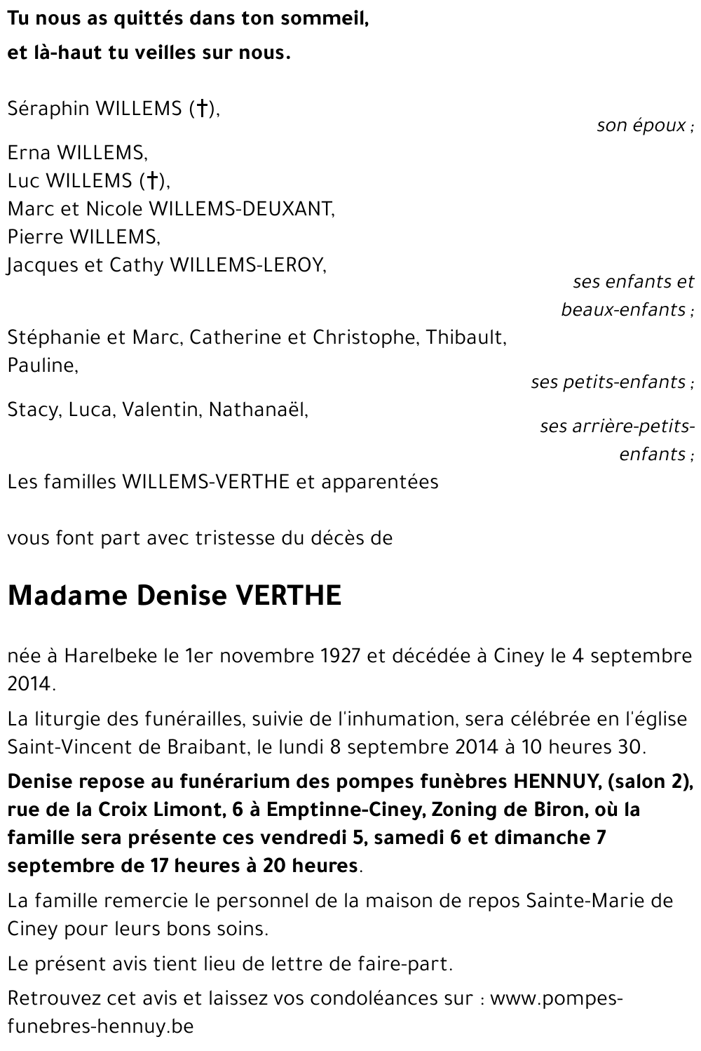 Denise VERTHE