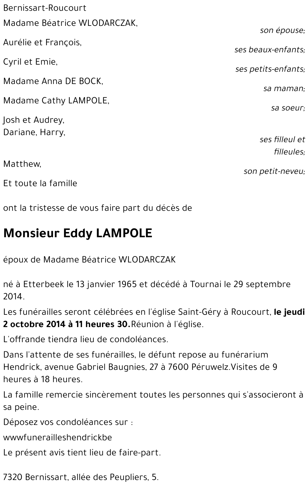 Eddy LAMPOLE