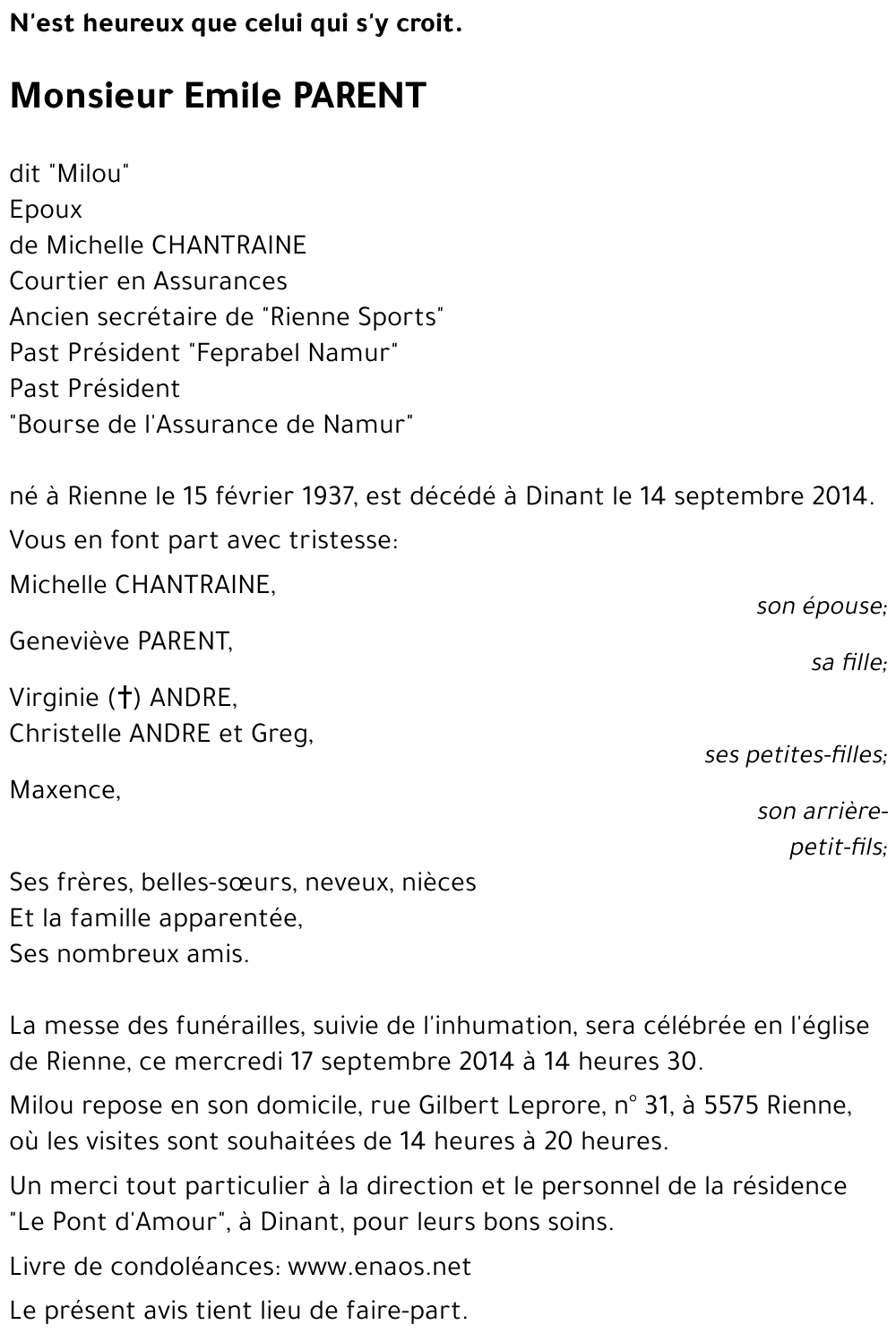 Emile PARENT