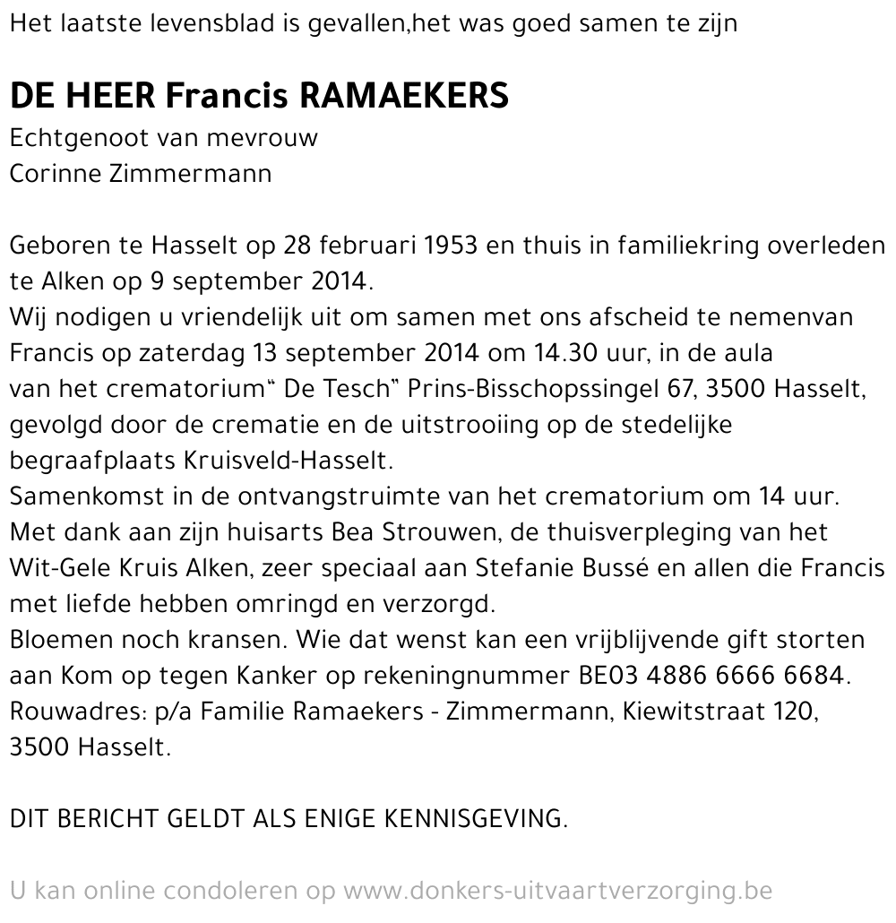 Francis Ramaekers