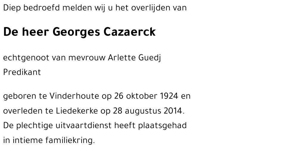Georges Cazaerck