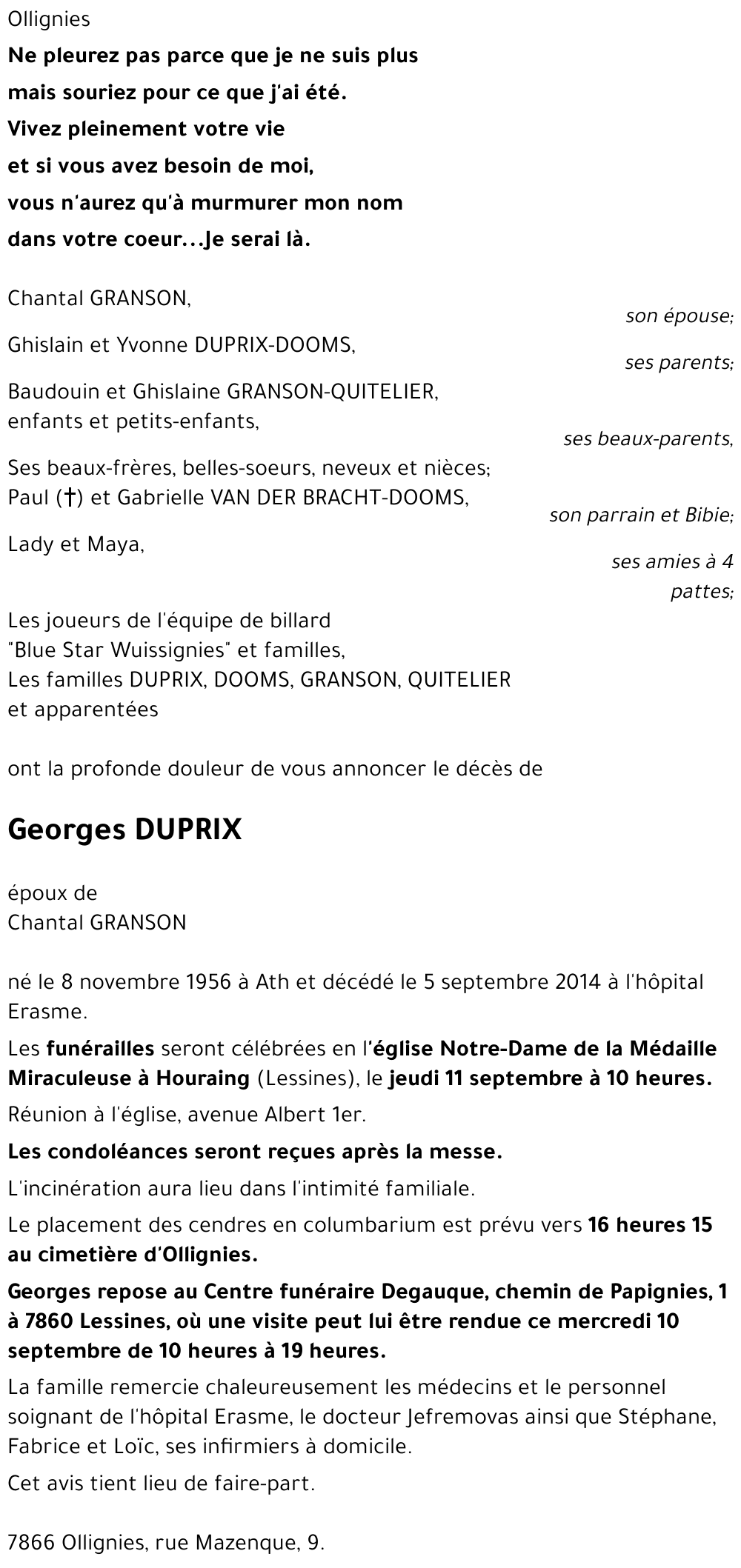 Georges DUPRIX