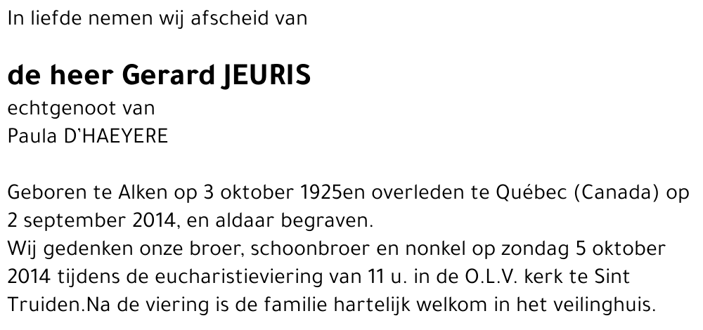 Gerard Jeuris