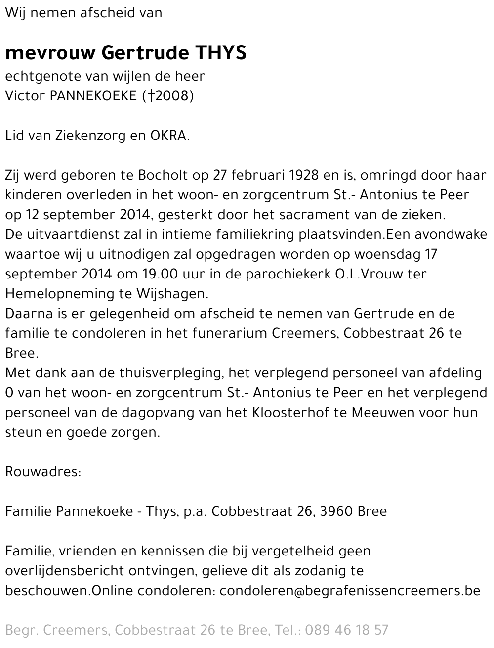 Gertrude Thys