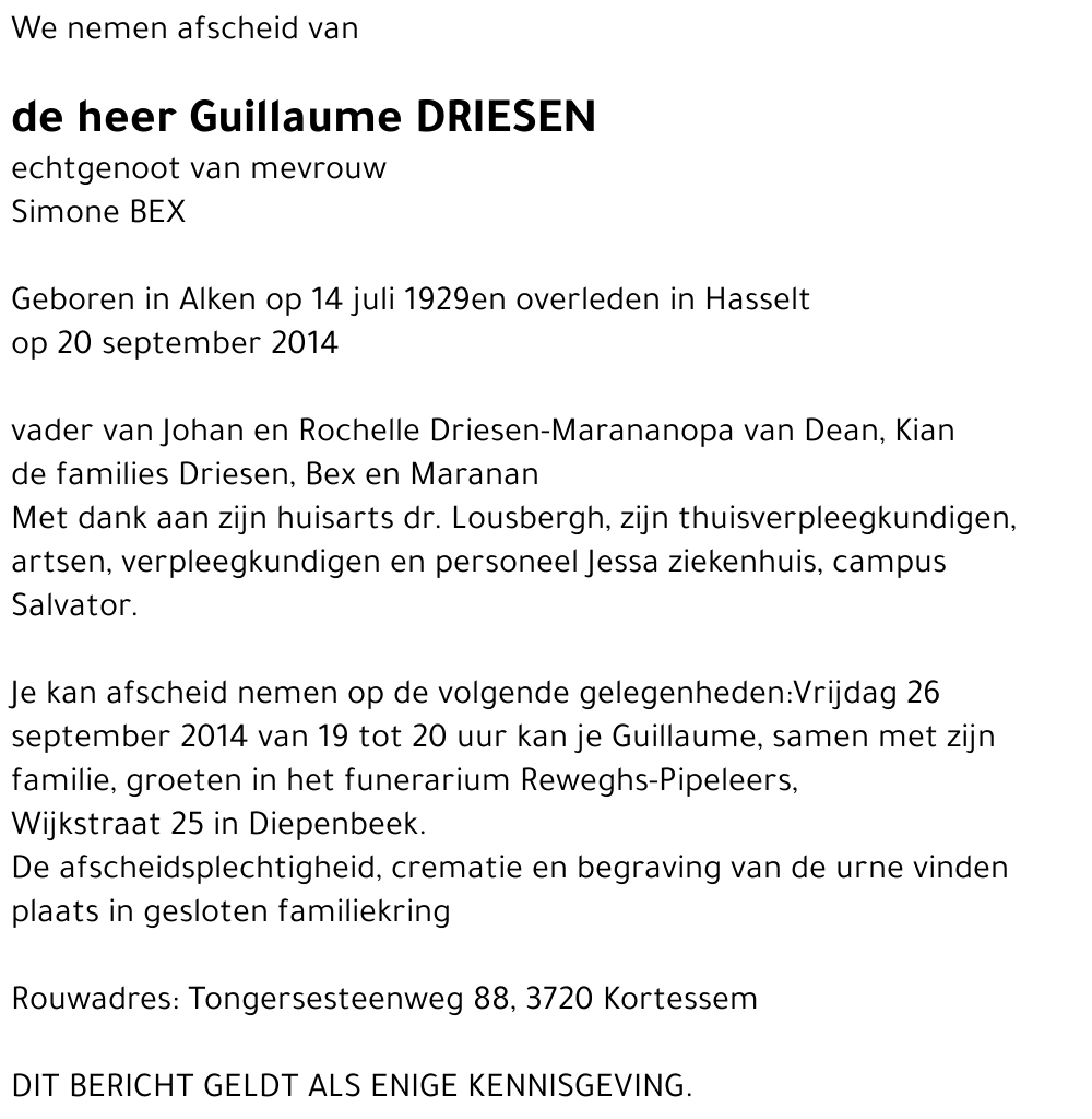 Guillaume Driesen