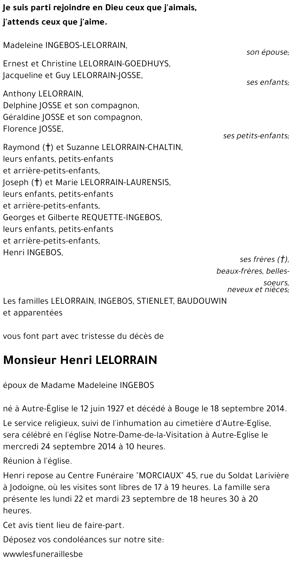 Henri LELORRAIN
