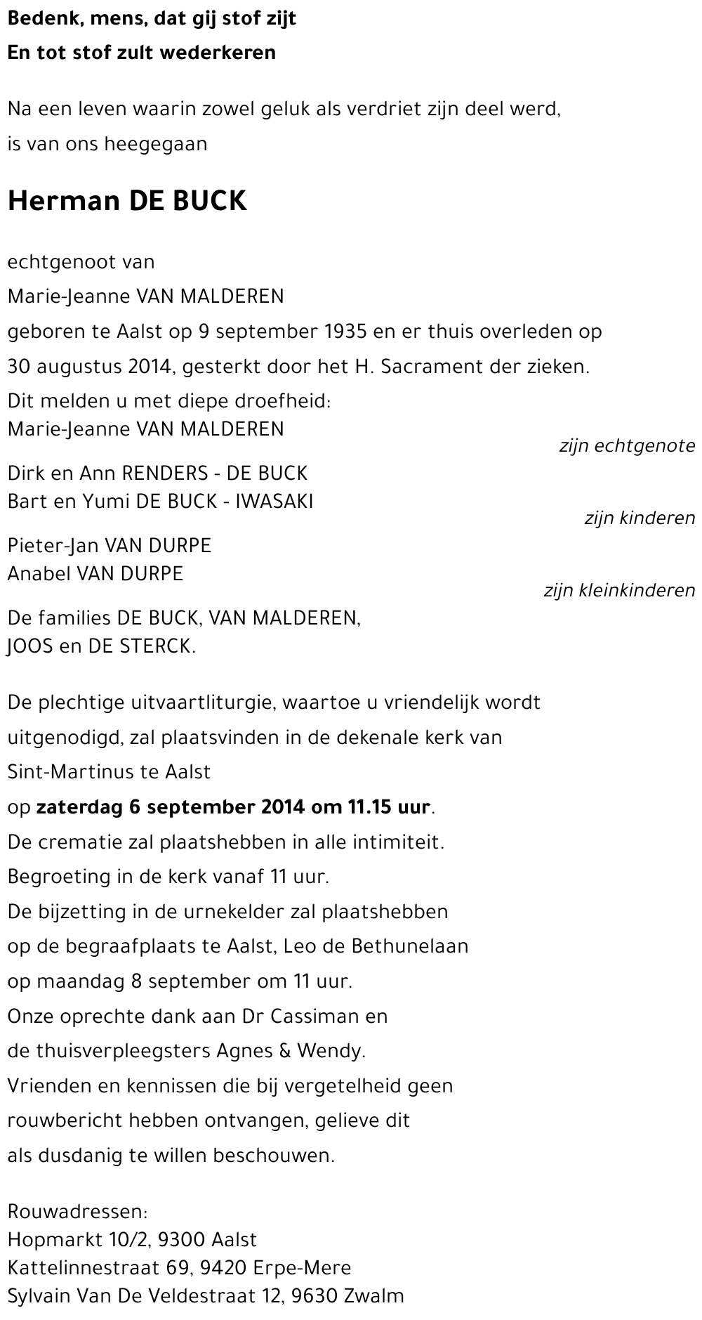 Herman DE BUCK