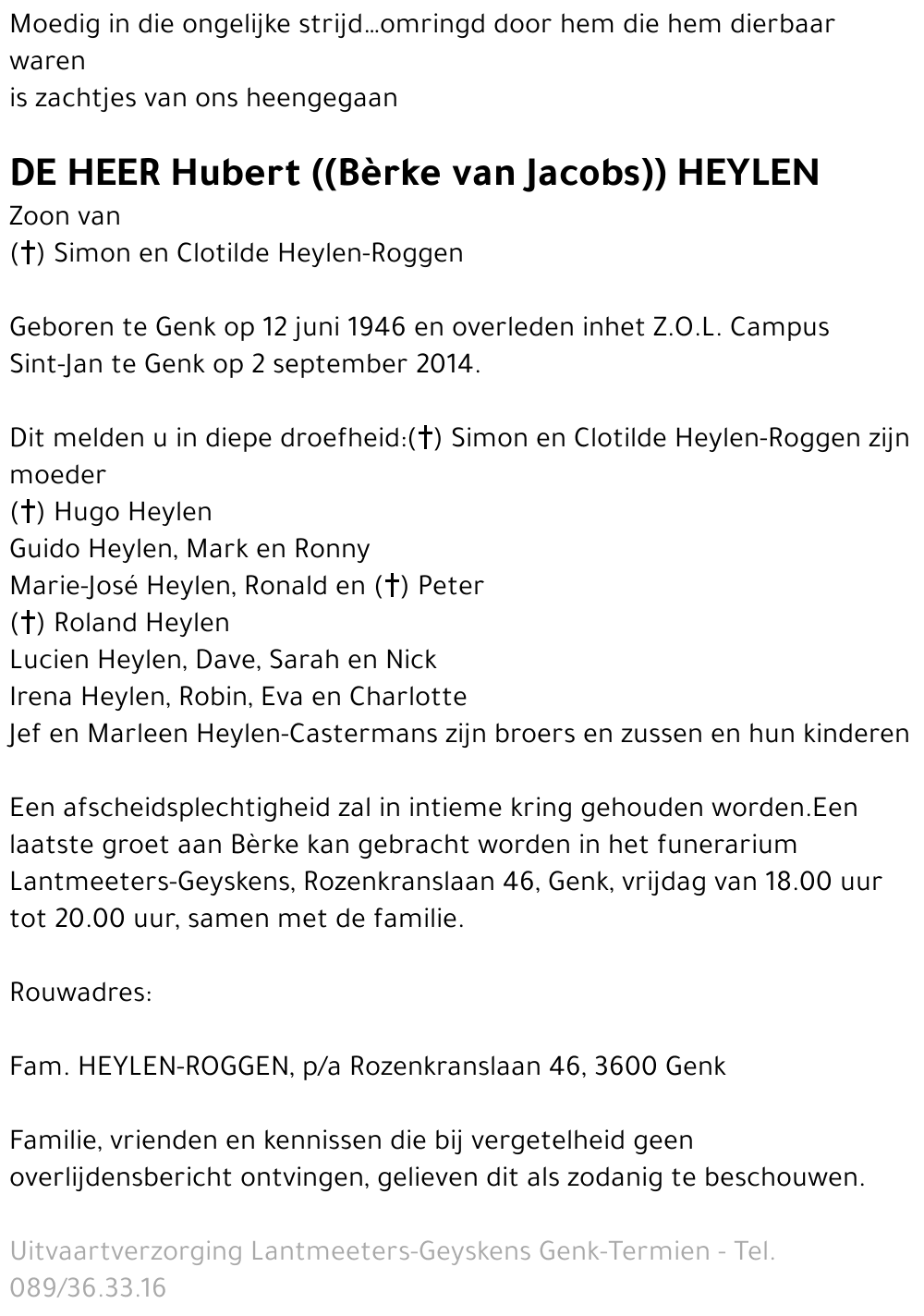 Hubert heylen