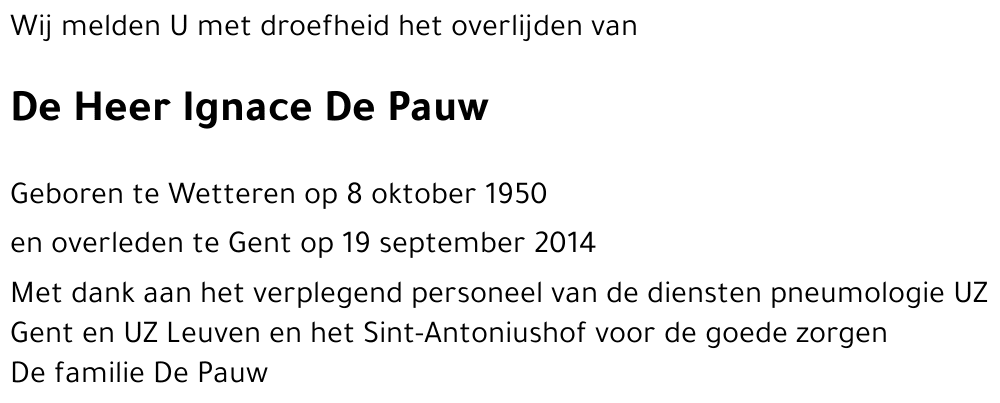 Ignace De Pauw