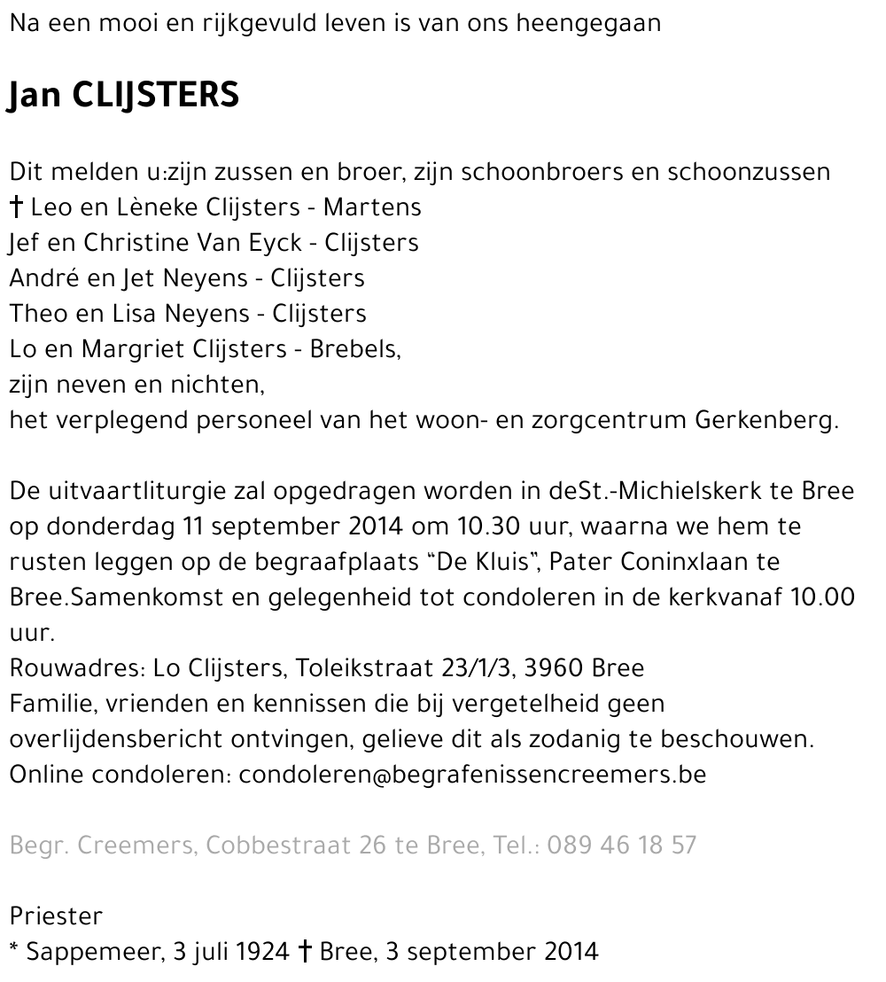 Jan Clijsters