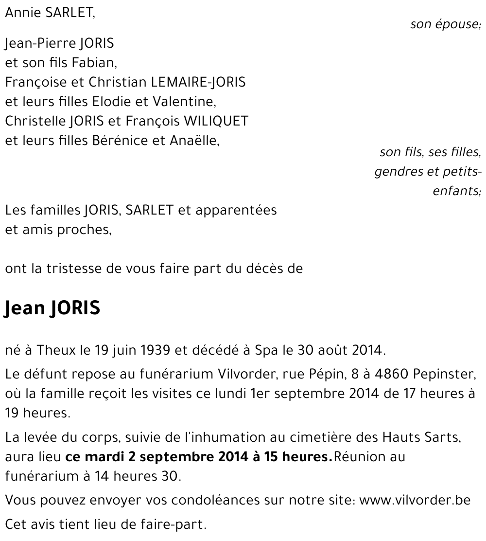 Jean JORIS