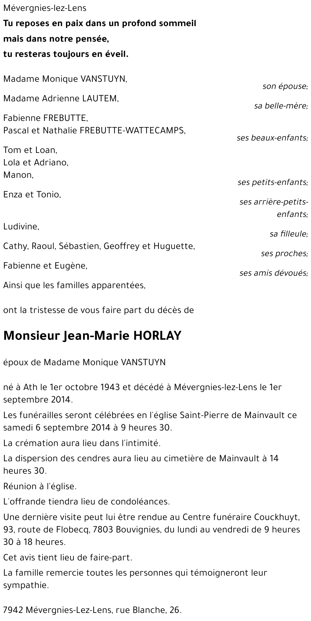 Jean-Marie HORLAY