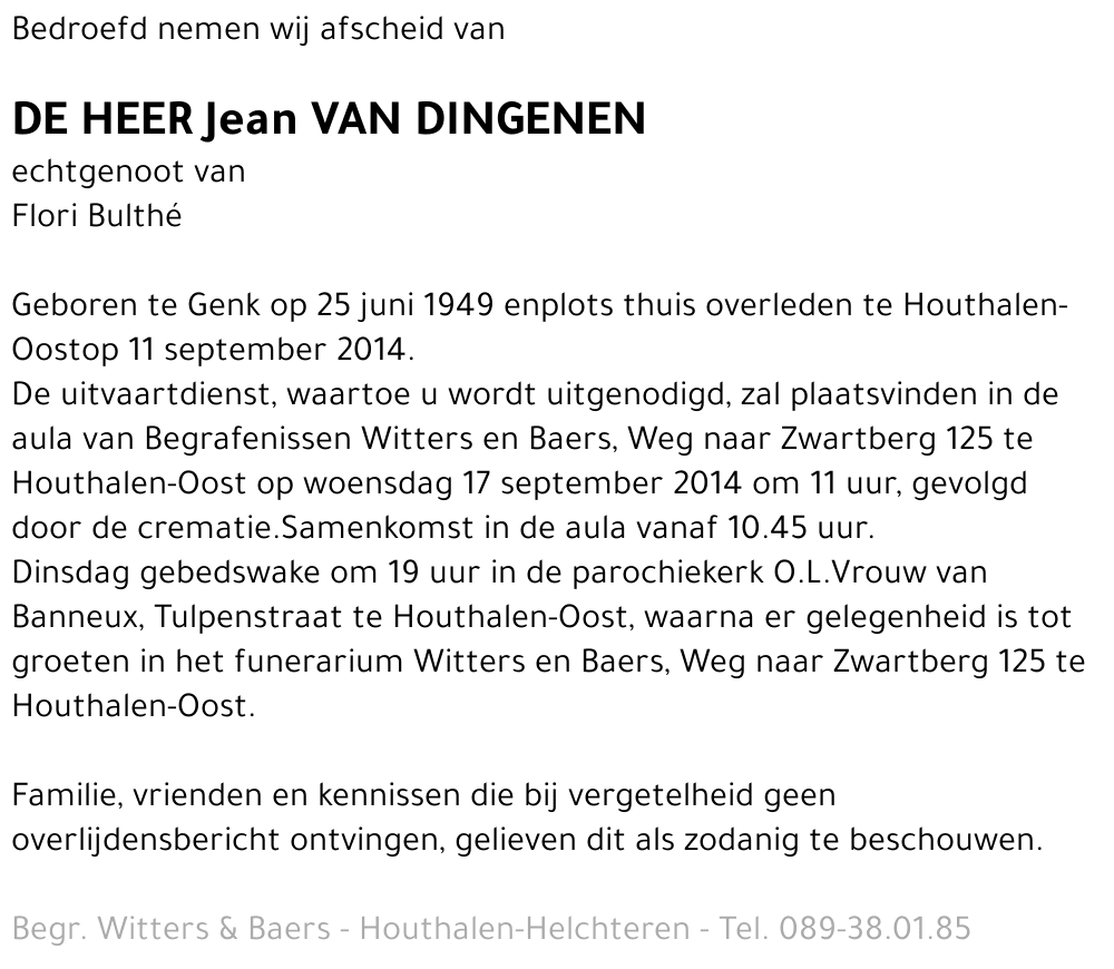 Jean Van Dingenen
