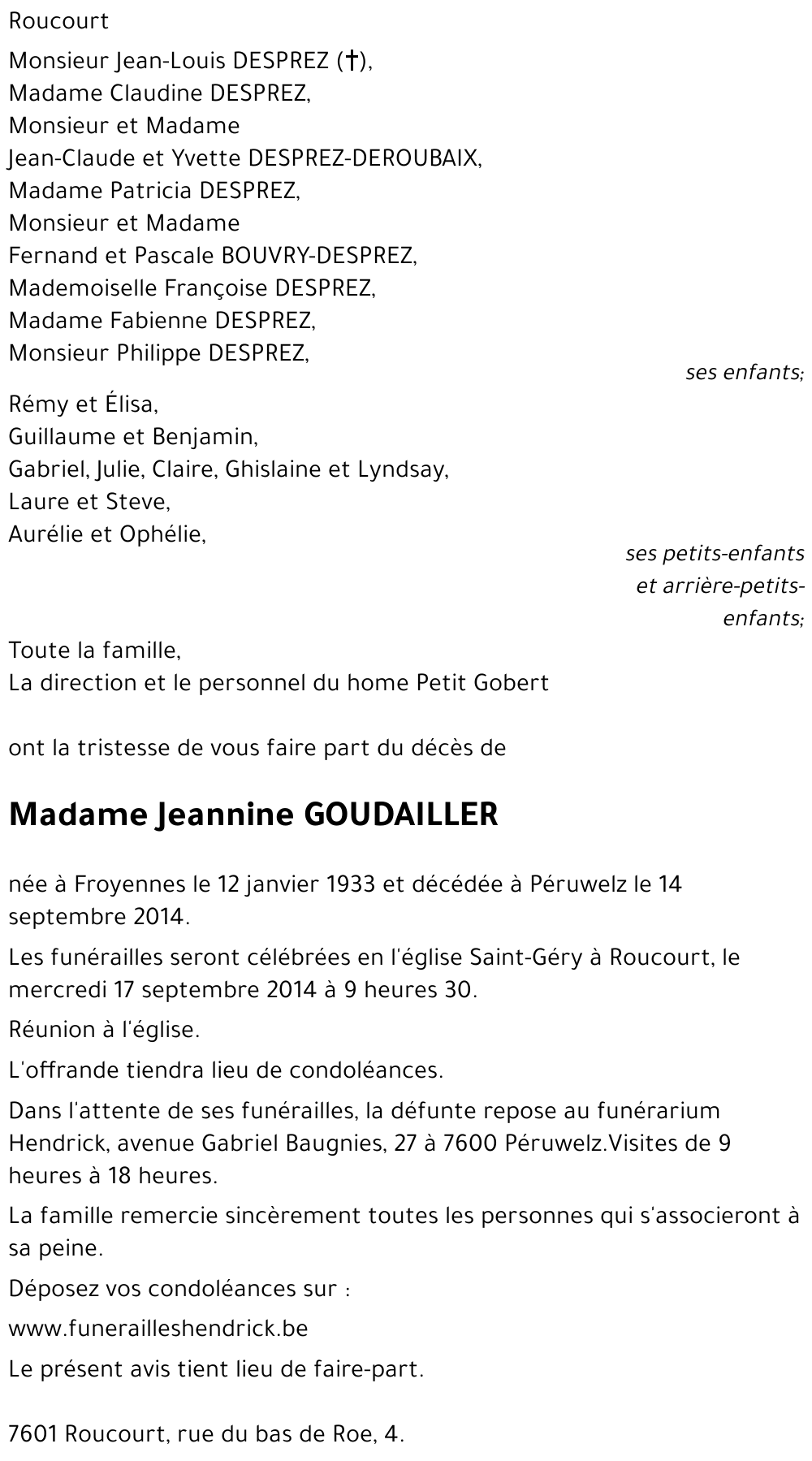 Jeannine GOUDAILLER