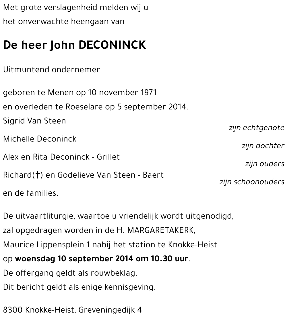 John Deconinck