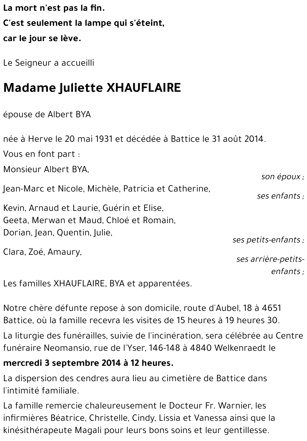 Juliette XHAUFLAIRE