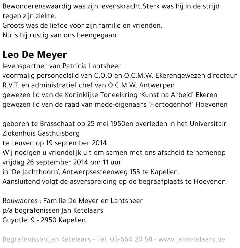 Leo De Meyer