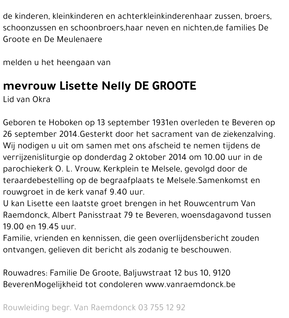 Lisette Nelly De Groote