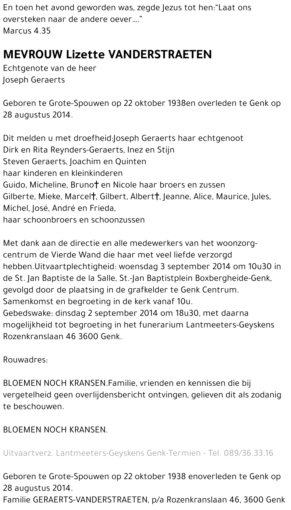 Lizette VANDERSTRAETEN