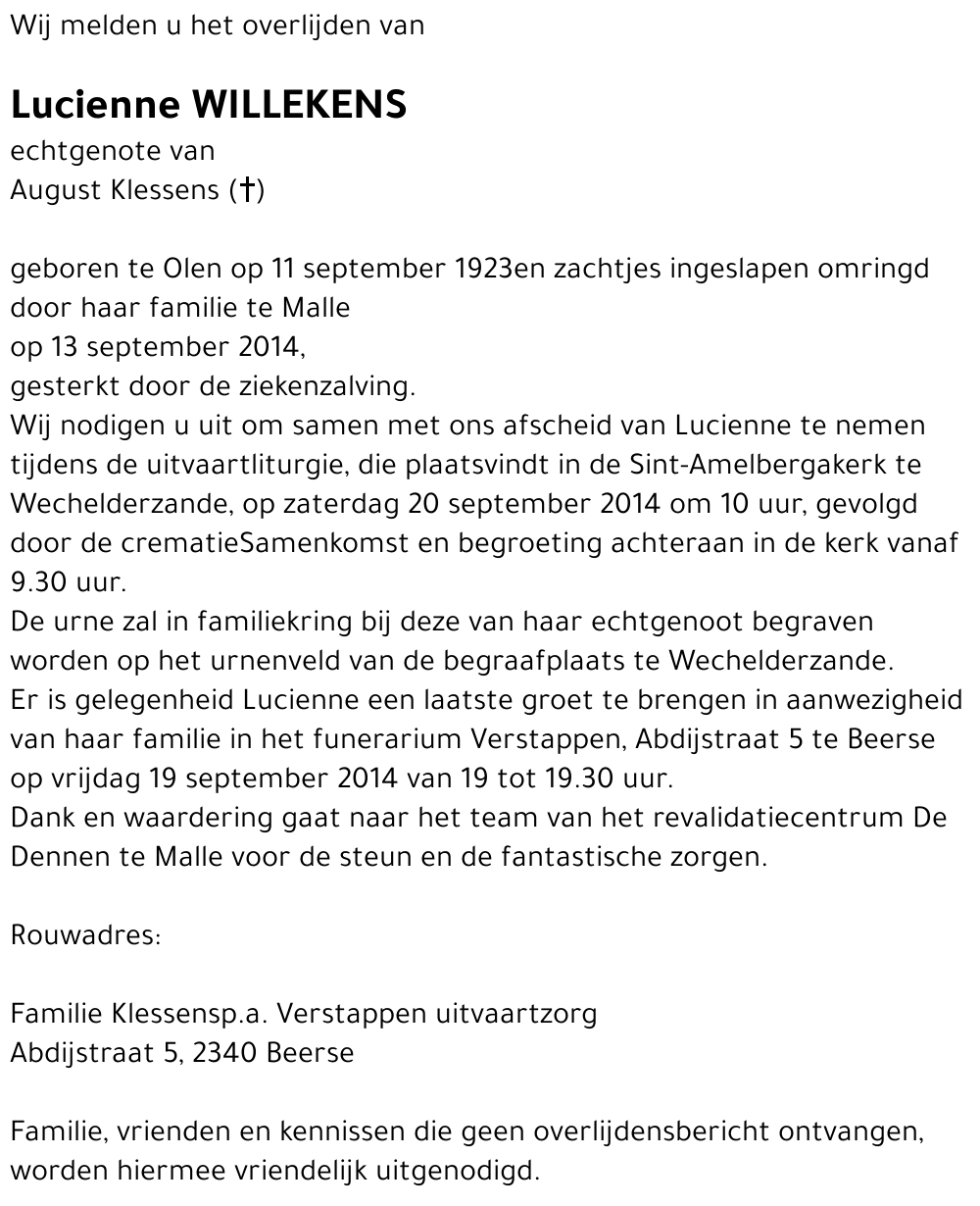 Lucienne Willekens