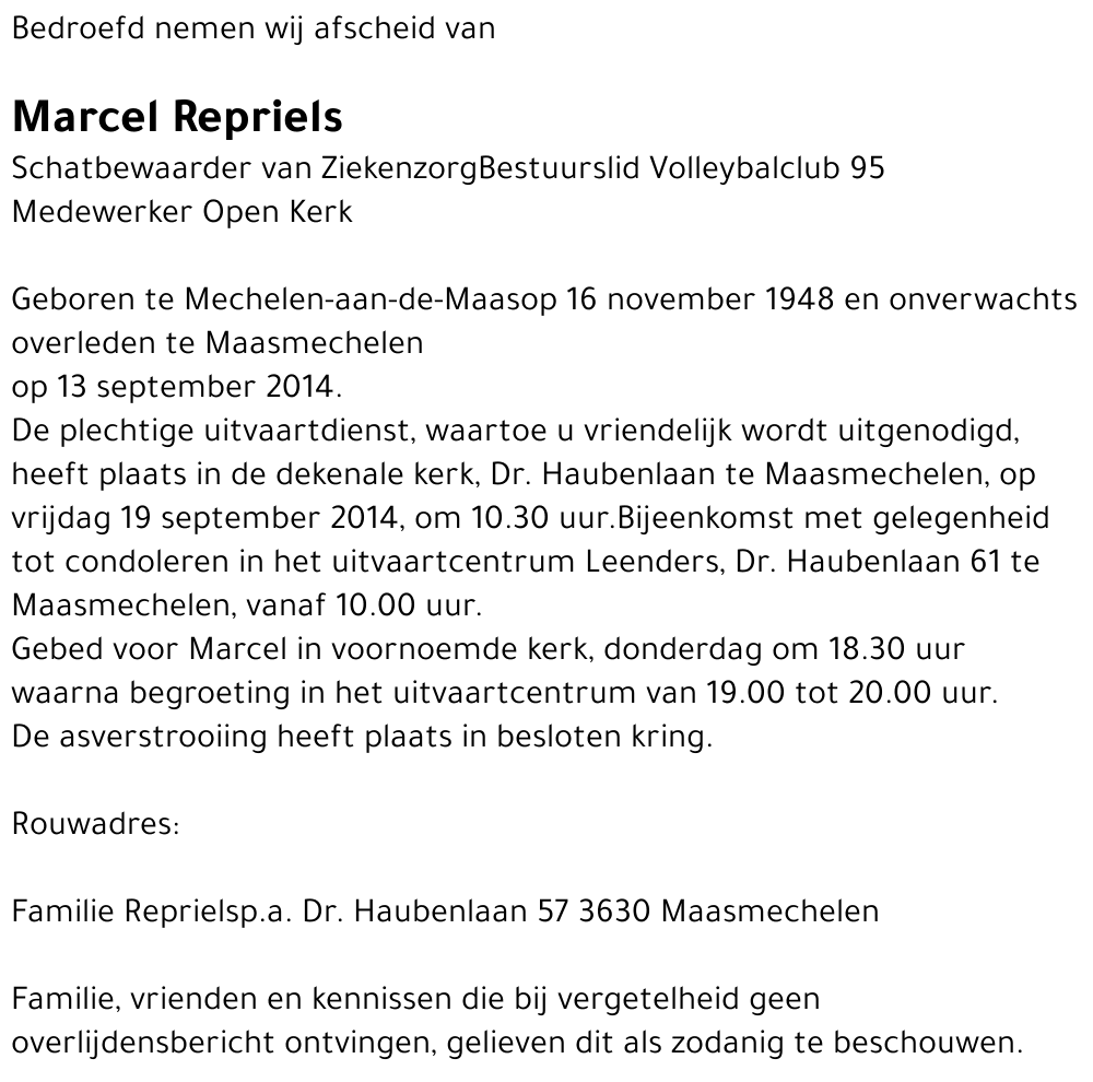 Marcel Repriels